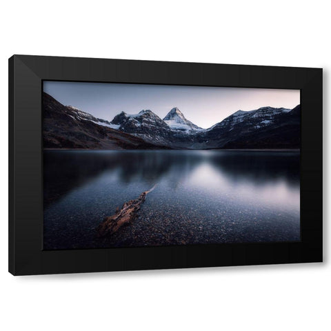 Dusk Black Modern Wood Framed Art Print by Ma, Jason