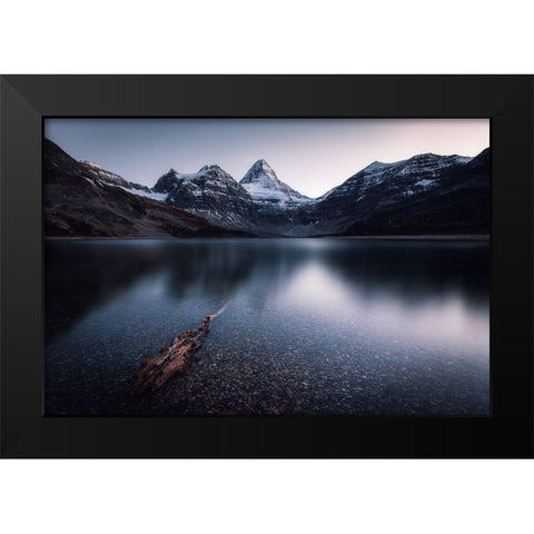 Dusk Black Modern Wood Framed Art Print by Ma, Jason