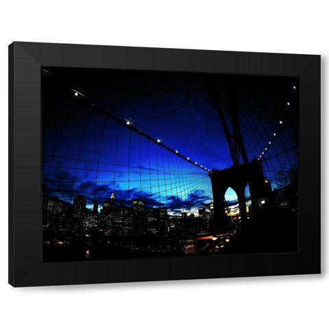 Brooklyn colours Black Modern Wood Framed Art Print by Pellegrini, Fulvio