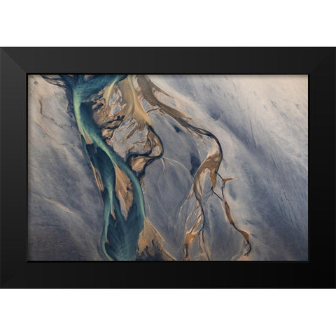 Elle Black Modern Wood Framed Art Print by Macua, Gerald
