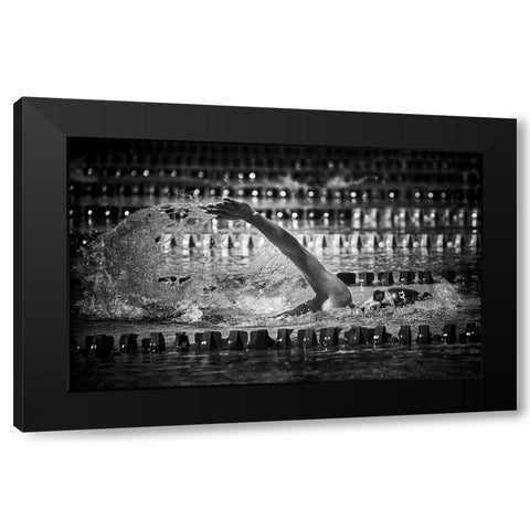 Through The Light Black Modern Wood Framed Art Print with Double Matting by Muliani Hartojo, Angela