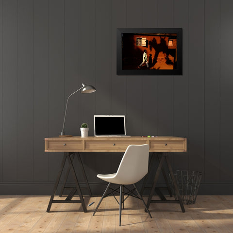 Rca Black Modern Wood Framed Art Print by Godinho, Luis