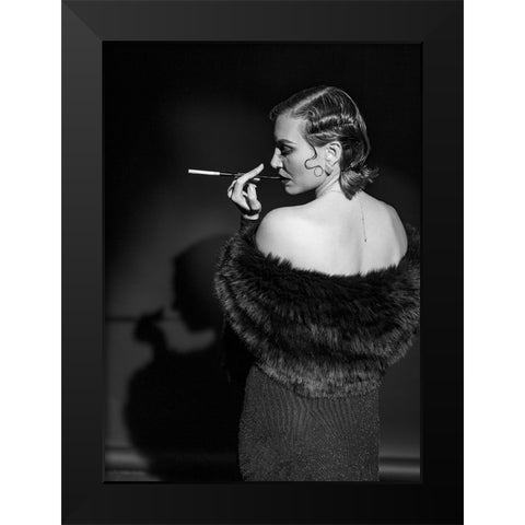 Portrait Black Modern Wood Framed Art Print by Lichtman, Boris