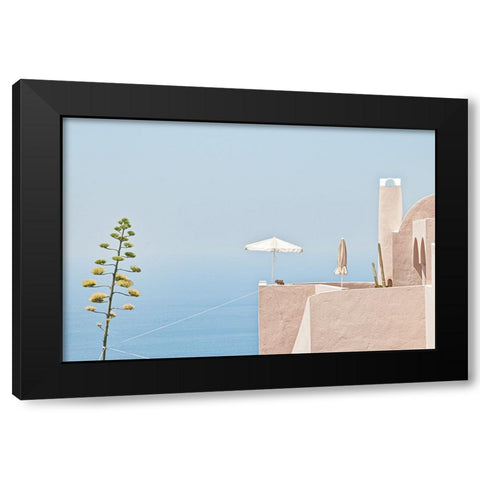 Where The Sea Meets The Sky Black Modern Wood Framed Art Print by Wride, Linda