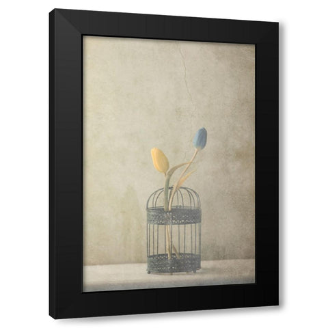 But Together... Black Modern Wood Framed Art Print by Devos, Delphine