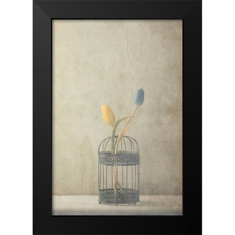 But Together... Black Modern Wood Framed Art Print by Devos, Delphine