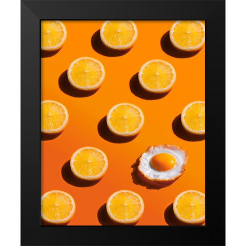 Sunny Side Black Modern Wood Framed Art Print by Belenko, Dina