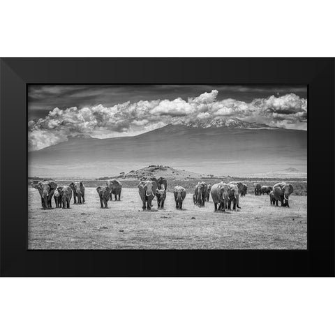 The Titans Black Modern Wood Framed Art Print by C. Sink, Jeffrey