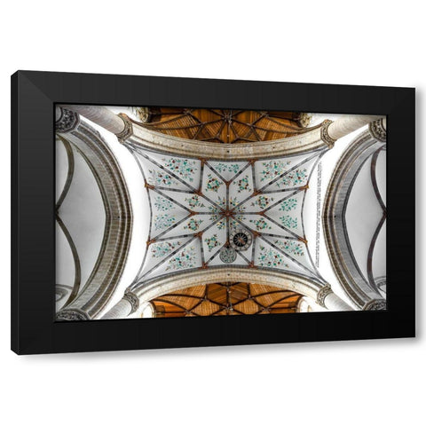 Haarlem Black Modern Wood Framed Art Print with Double Matting by Marylou