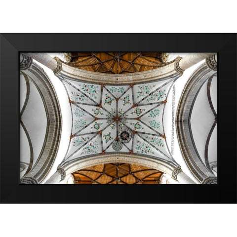 Haarlem Black Modern Wood Framed Art Print by Marylou