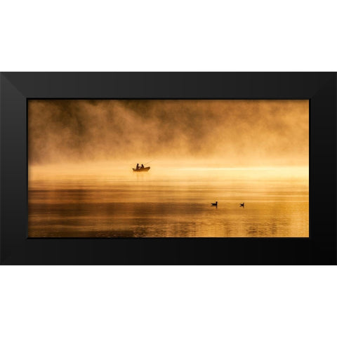 Fishing For Glory . Black Modern Wood Framed Art Print by Kowalczyk, Slawomir
