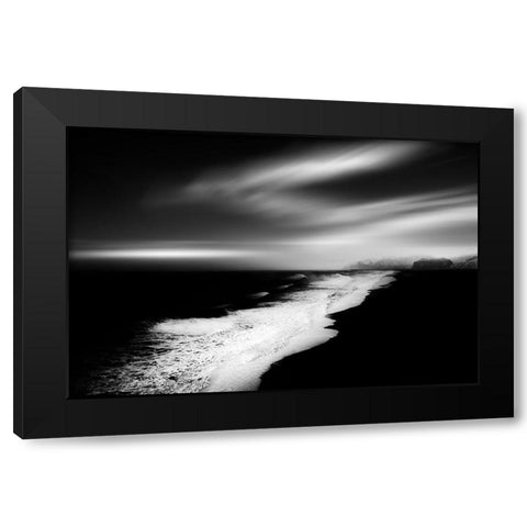 Baw Iceland Black Modern Wood Framed Art Print by Edmondyuen