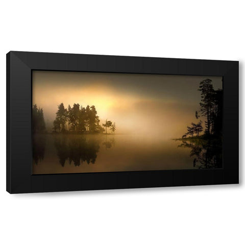 Untitled Black Modern Wood Framed Art Print with Double Matting by Tanev, Todor