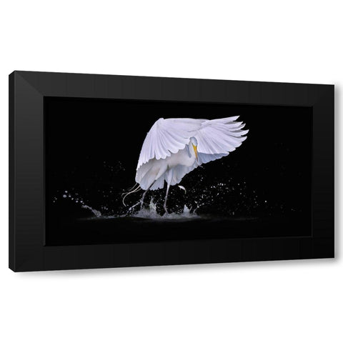 I See You Black Modern Wood Framed Art Print by Zhao, Qing