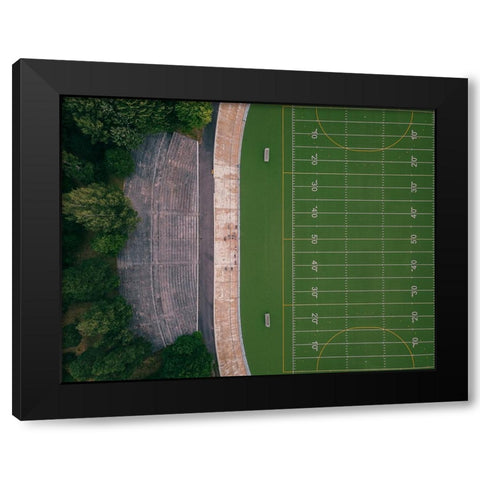 Velodrome Black Modern Wood Framed Art Print by Carlos_Grury_Santos