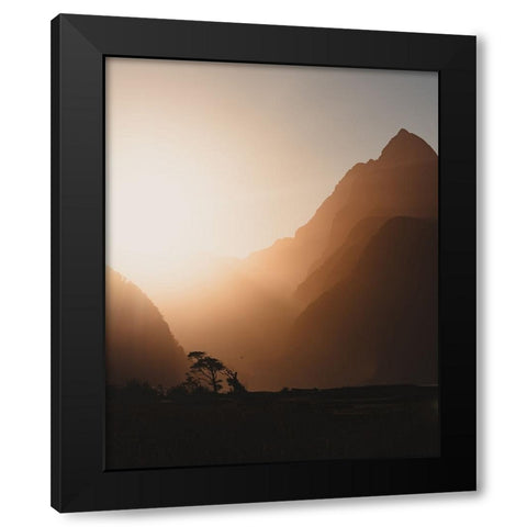 Rage, Rage Against The Dying Of The Light. Black Modern Wood Framed Art Print by Regius Polgar, Zoltan