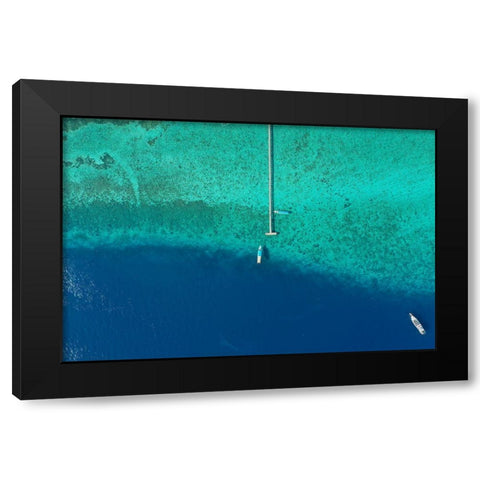 The Ocean. Black Modern Wood Framed Art Print by Masrie, Muslianshah