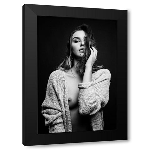 Sensual Beauty [Romana U] Black Modern Wood Framed Art Print with Double Matting by Krystynek MQEP, Martin
