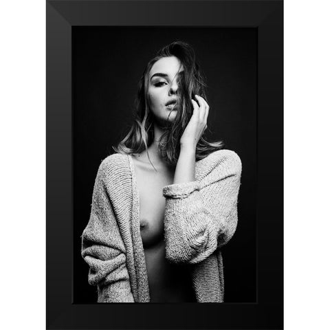 Sensual Beauty [Romana U] Black Modern Wood Framed Art Print by Krystynek MQEP, Martin