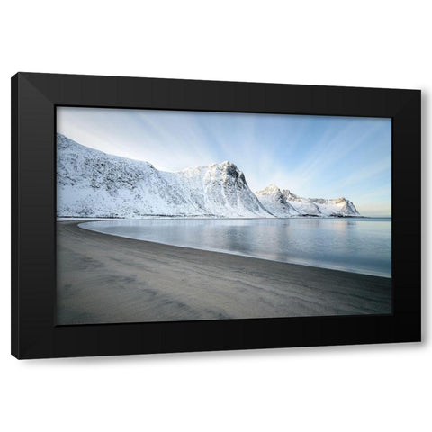 Zen Black Modern Wood Framed Art Print with Double Matting by Cornelis, Ann