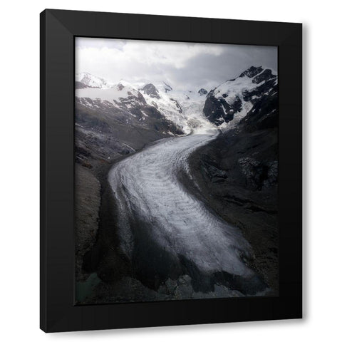 Swiss Ice Black Modern Wood Framed Art Print by Tavani, Francesco