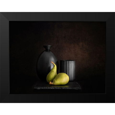 Double Duo Black Modern Wood Framed Art Print by Giani, Cristiano