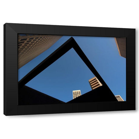 Frame Black Modern Wood Framed Art Print by Kravanja, Jure