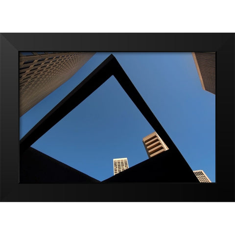 Frame Black Modern Wood Framed Art Print by Kravanja, Jure