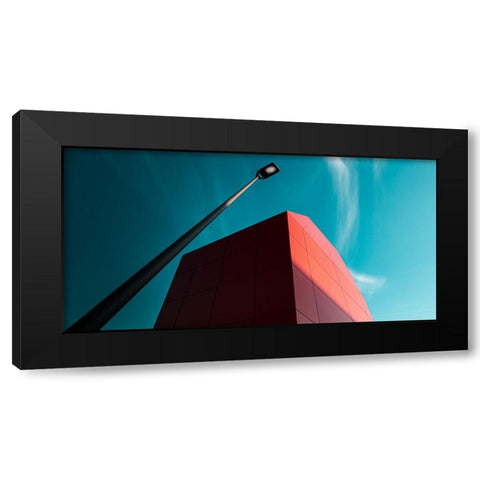 ... Red Black Modern Wood Framed Art Print by Vollrath, Jorg