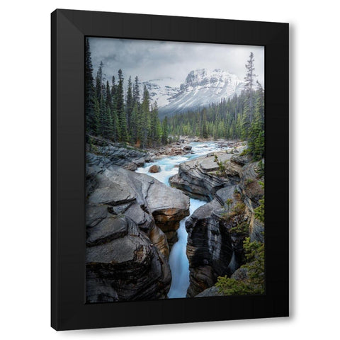 Mistaya Black Modern Wood Framed Art Print by Gamito, Clara