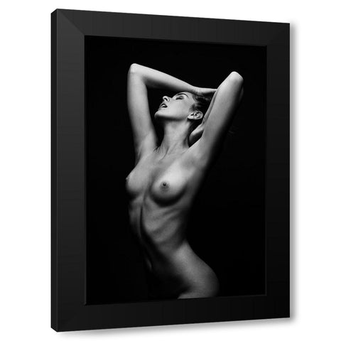 Sensual Beauty [Romana U] Black Modern Wood Framed Art Print with Double Matting by Krystynek MQEP, Martin