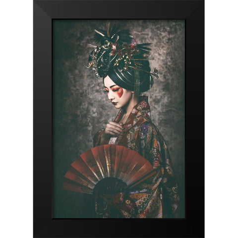 Le Japonisme Black Modern Wood Framed Art Print by Kiyota, Daisuke