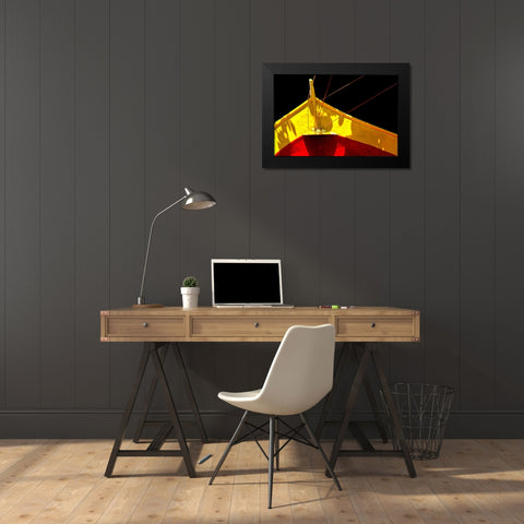 Boat - V Black Modern Wood Framed Art Print by Wood, Carlos