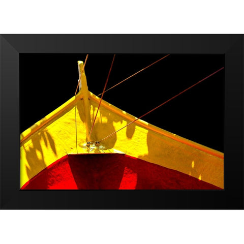 Boat - V Black Modern Wood Framed Art Print by Wood, Carlos