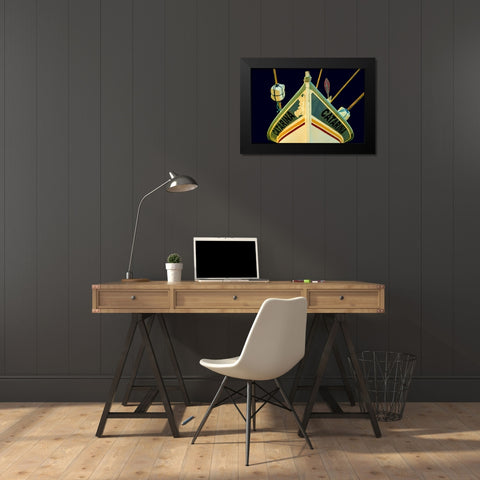 Boat - Xxv Black Modern Wood Framed Art Print by Wood, Carlos