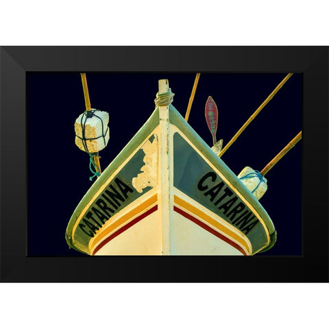 Boat - Xxv Black Modern Wood Framed Art Print by Wood, Carlos