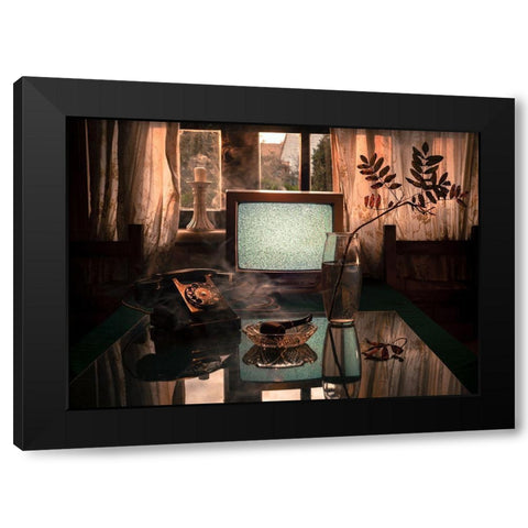 In The Morning Black Modern Wood Framed Art Print by Cherkasov, Viktor