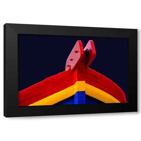 Boat - Xl Black Modern Wood Framed Art Print by Wood, Carlos