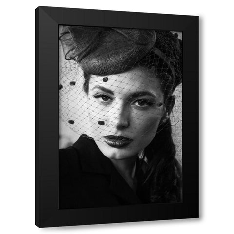 Untitled Black Modern Wood Framed Art Print with Double Matting by Skip, Anthony