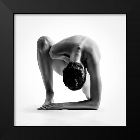 Squared Black Modern Wood Framed Art Print by Valevicius, Aurimas