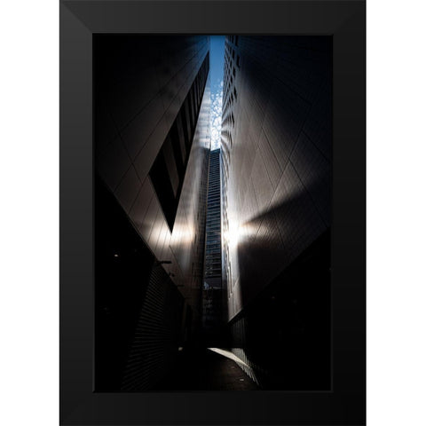 Rectangular Sky Black Modern Wood Framed Art Print by Kondo, Masami
