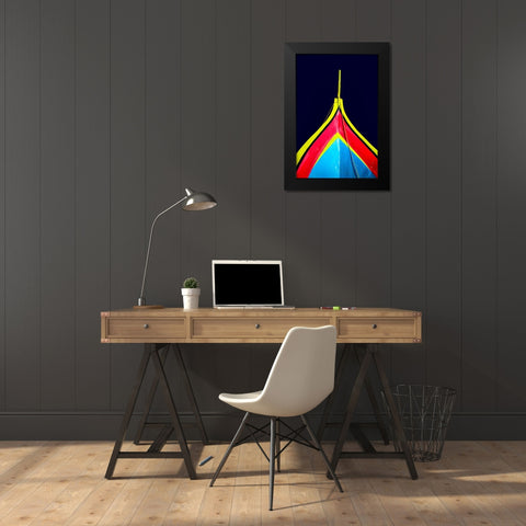 Boat - Xlviii Black Modern Wood Framed Art Print by Wood, Carlos