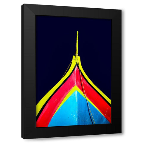 Boat - Xlviii Black Modern Wood Framed Art Print with Double Matting by Wood, Carlos