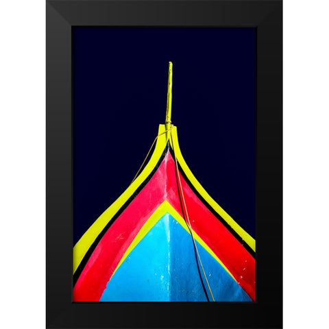 Boat - Xlviii Black Modern Wood Framed Art Print by Wood, Carlos