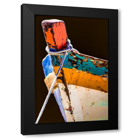 Boat - Xlix Black Modern Wood Framed Art Print by Wood, Carlos