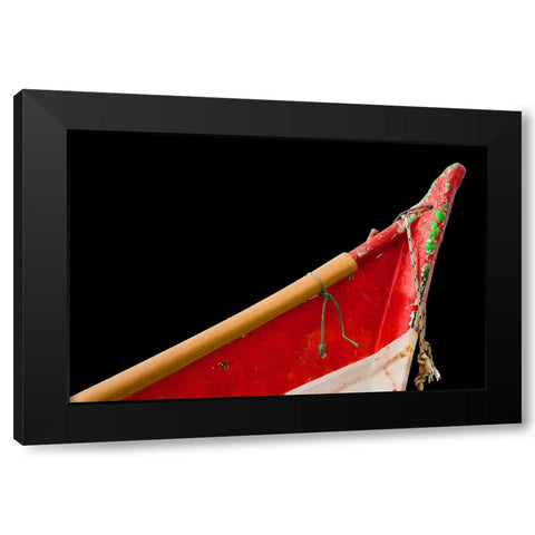 Boat - L Black Modern Wood Framed Art Print with Double Matting by Wood, Carlos