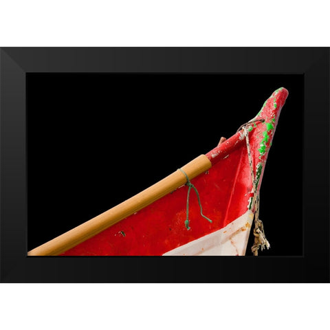 Boat - L Black Modern Wood Framed Art Print by Wood, Carlos