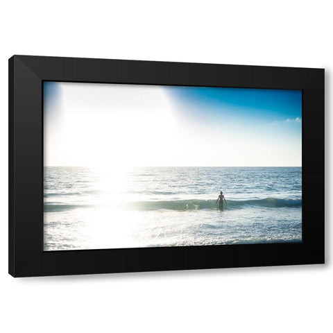 Seaglare Black Modern Wood Framed Art Print with Double Matting by Belotti, Nicola