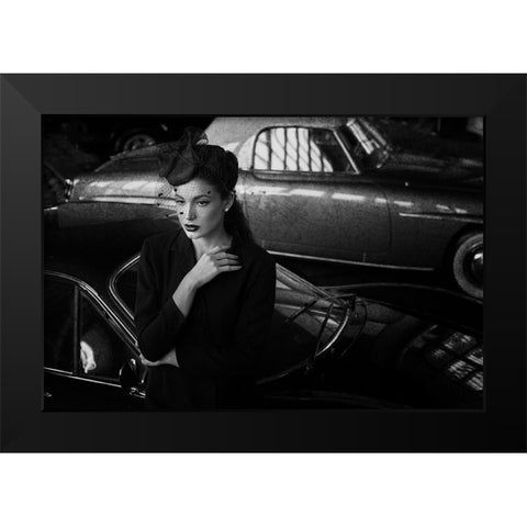 Untitled Black Modern Wood Framed Art Print by Skip, Anthony