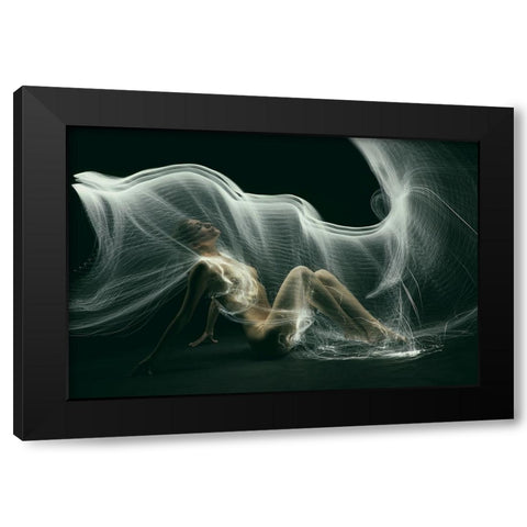 Rem_0090 Black Modern Wood Framed Art Print with Double Matting by Apshenieks, Andris